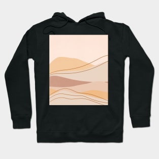 Abstract boho mountain landscape Hoodie